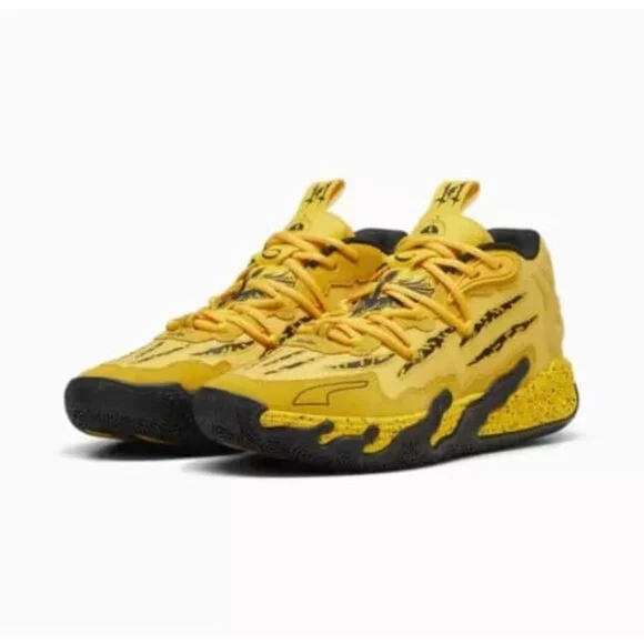 Puma Porsche x MB.03 Mens Basketball Shoes Yellow 309847-01 NEW Multi Sz - Picture 3 of 7